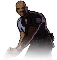 Policia con pistola USP